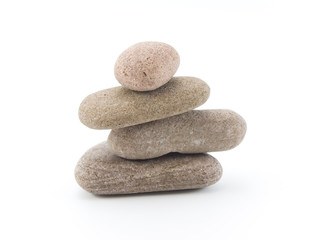 Isolated Zen Stones.
