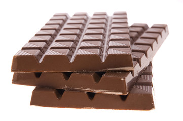 chocolate isolated on the white background. dessert
