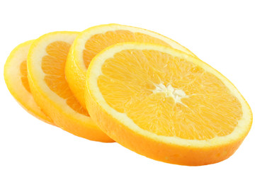 Fresh orange slices