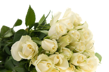 bouquet of white roses