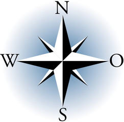 Compass. A vector illustration.