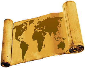 Pergament, Welt, Erde