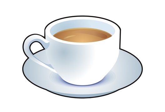 a white cap with tea or coffee