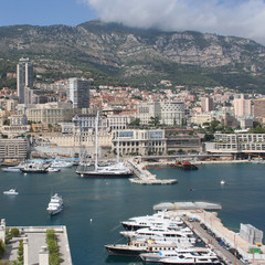 Fototapeta na wymiar aerial view of Monte Carlo