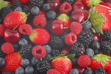 Close-up image of berries, background
