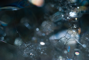 Bulles; savon; légèreté; air; bain; eau; mousse;