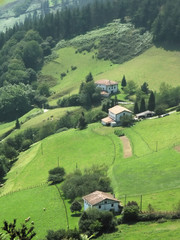The pays basque countryside pyrenees atlantique aquitaine