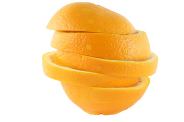 Fototapeta na wymiar Fresh orange slices