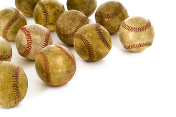 Vintage, antique baseballs