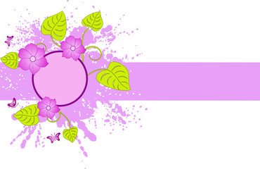 Floral background decor abstract  illustration