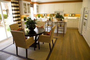 Spacious kitchen with Table.