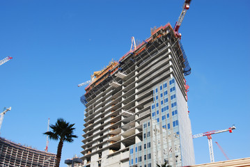 over view of condominium / hotel construction site 6