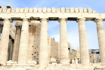Fototapeta premium The Parthenon at the Acropolis of Athens in Athens, Greece,