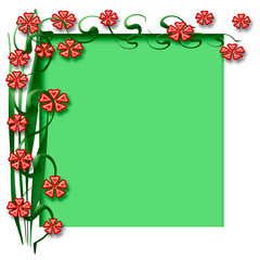 spring floral frame