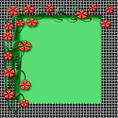 spring floral frame