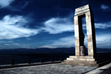 Fototapeta premium Lungomare Reggio Calabria Midnight