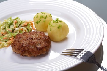 Pork chop with vegetables
