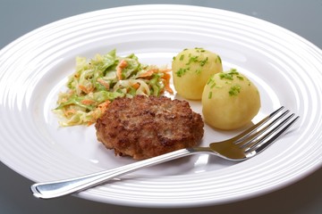 Pork chop with vegetables