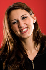 Lachende Frau