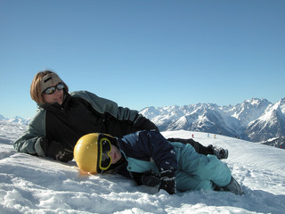 dans la neige