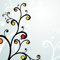 Vector floral frames