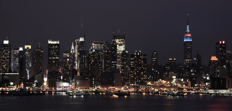 Fototapeta Blue New York Night