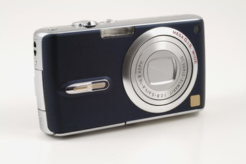  digital compact camera on white background