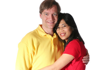 Obraz premium Multiracial couple