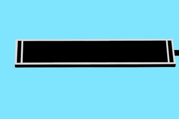 blank street sign