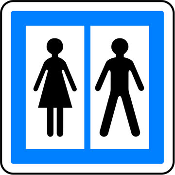 Panneau - Toilettes publiques