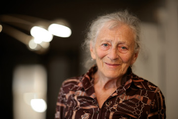 Portrait of a senior woman at home