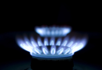 Blue flames