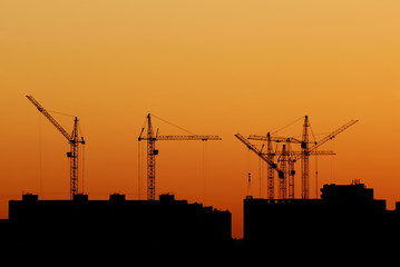 Construction cranes