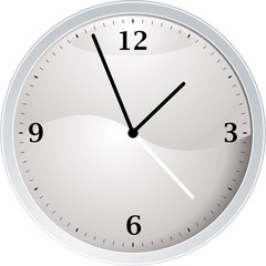 white clock