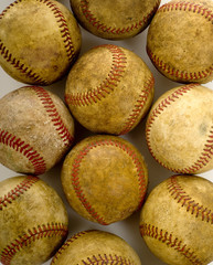 Vintage, antique baseballs