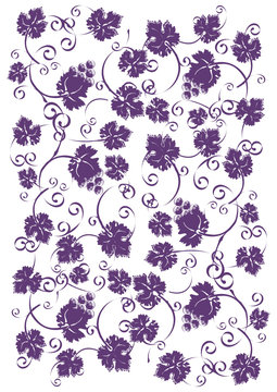 Fondo de racimos y uvas