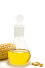 maize  corn and oil isolated