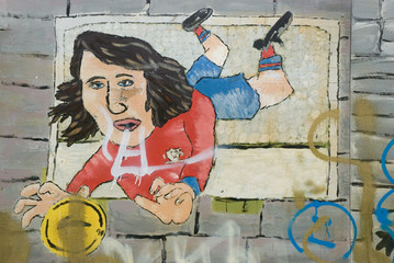 goalkeeper graffiti