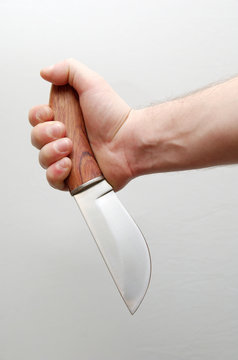 A knife in a hand