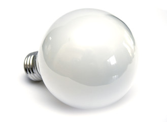 Light bulb at white background