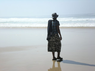 Afrikanerin am Meer