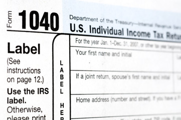U.S. Federal 1040 Tax Form