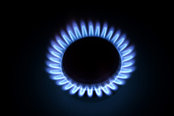  flames of gas 
