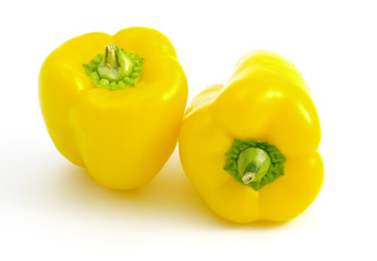 two yellow peppers