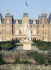 The chateau at eu-le treport, seine-maritime, normandy,