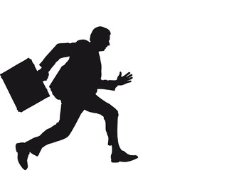 homme d'affaire préssé