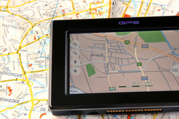 GPS and map