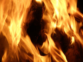 Flames or fire for background