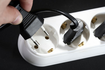 White outlet isolated. Great details.