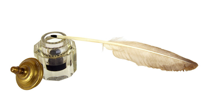 The ancient ink device. 